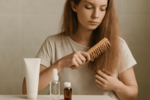 Minimalistyczna rutyna pielęgnacji włosów suchych - Pielęgnacja włosów​