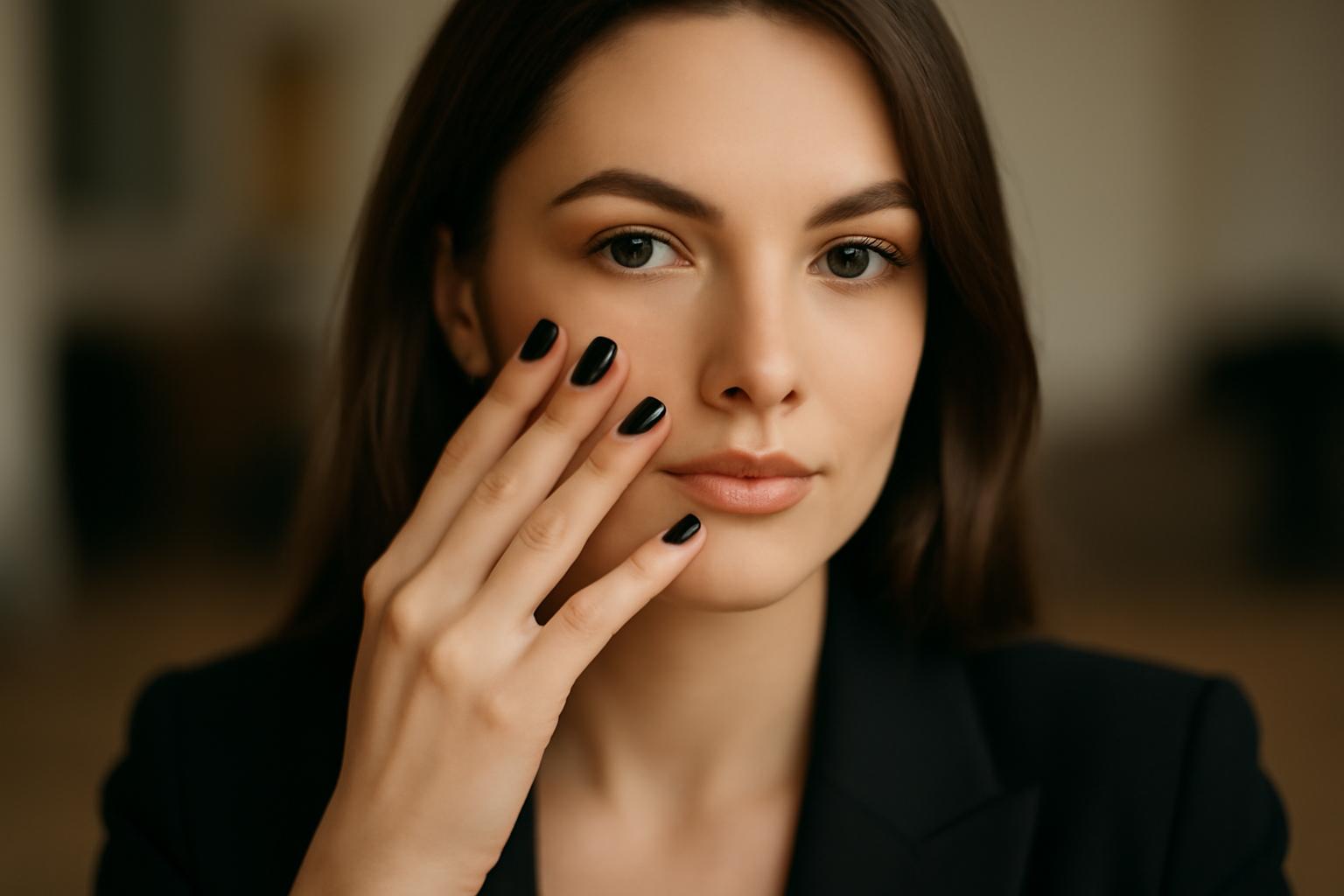 Czarny french manicure 2026 – pomysły, wykonanie i styl