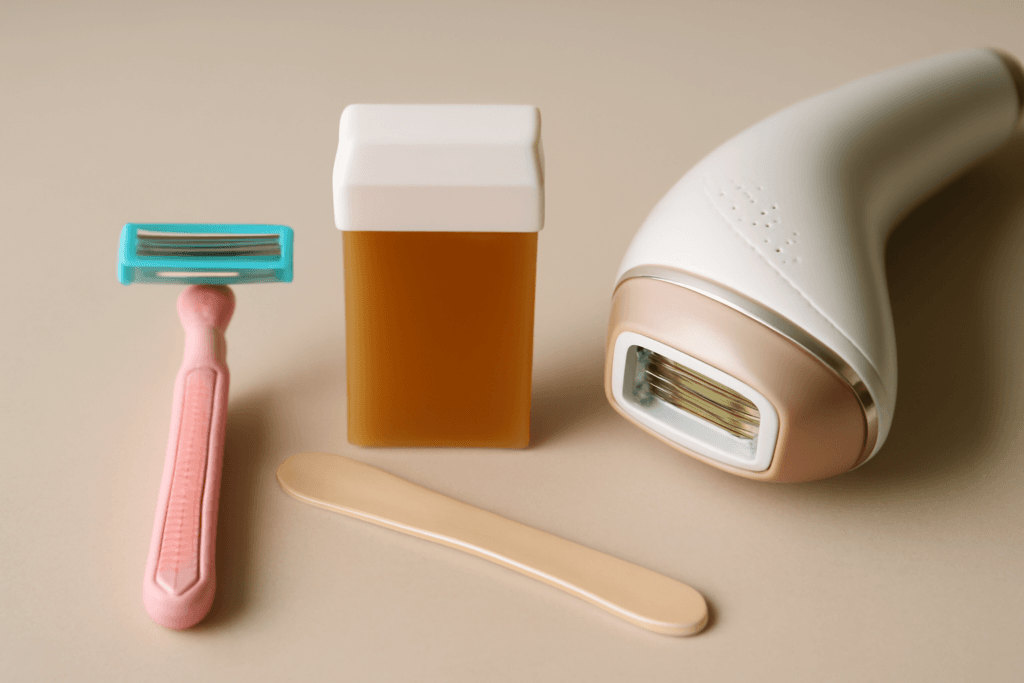 Depilacja: maszynka, wosk, IPL — porównanie metod