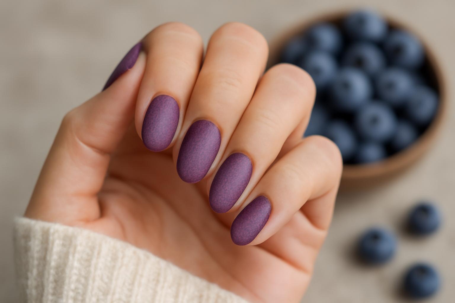 Jagodowe paznokcie na zimę – trendy, efekty i inspiracje