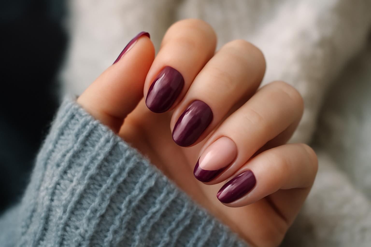 Jagodowe paznokcie na zimę – trendy, efekty i inspiracje