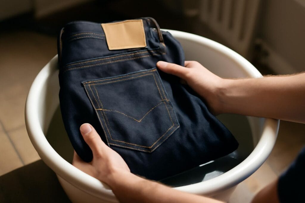 Jak zmiękczyć surowe jeansy raw denim w domu