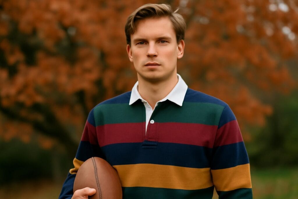 Koszulki rugby na jesień 2026 – modny trend preppy