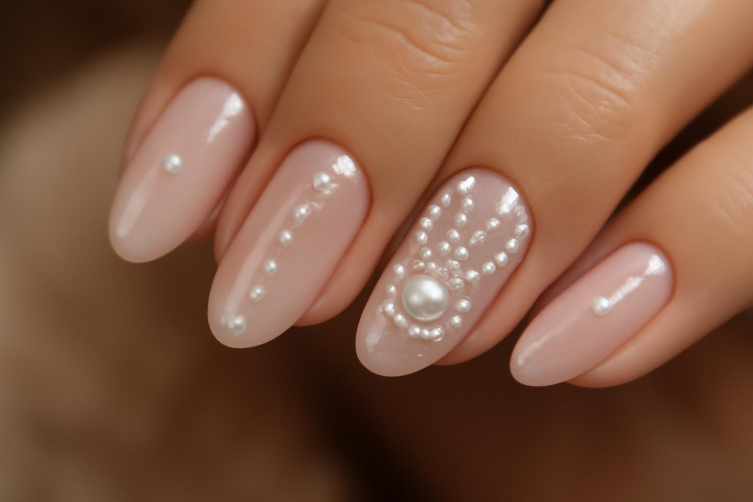 Króliczy nail art w stylu coquette na Wielkanoc