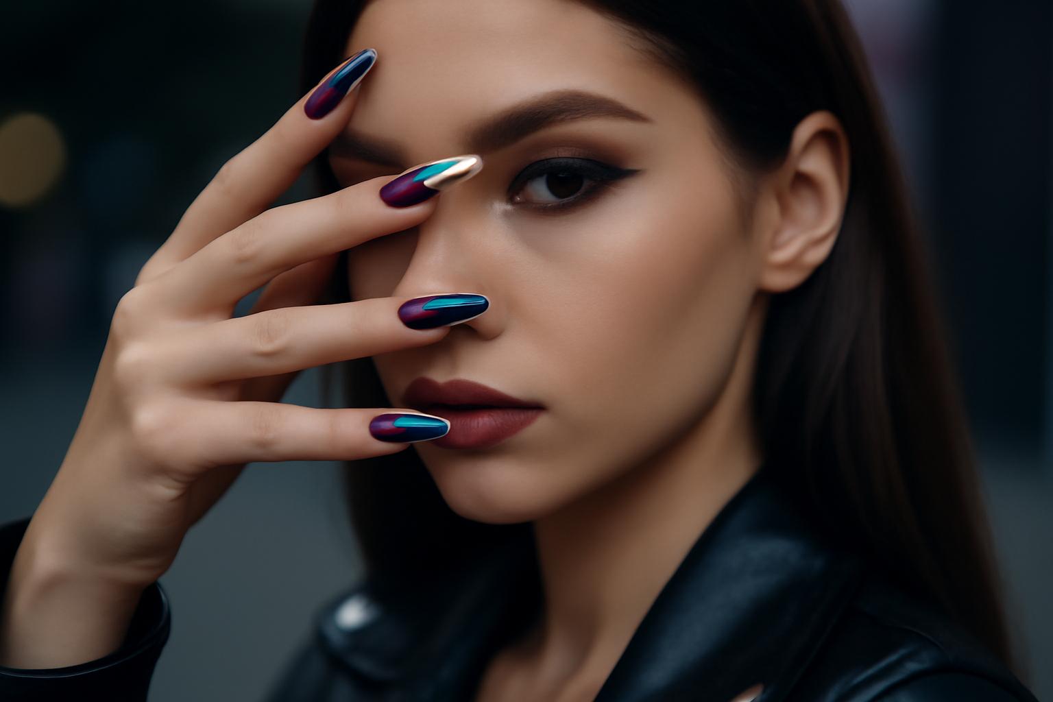 Letni manicure oil slick – jak wykonać efekt benzyny