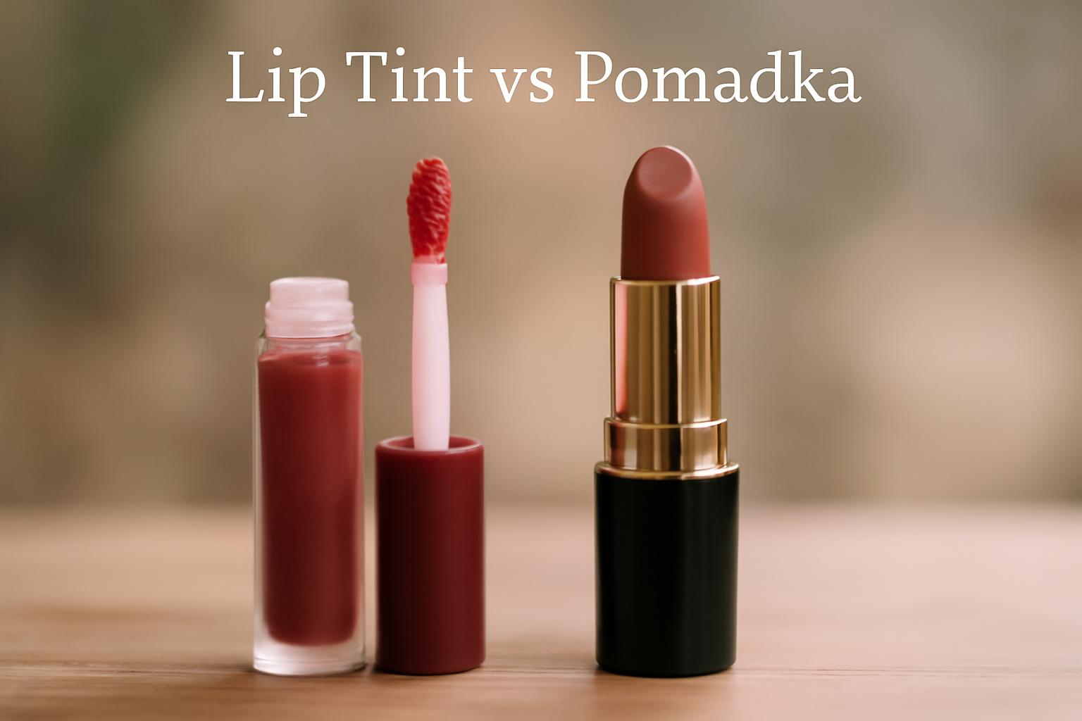 Lip tint vs pomadka: co wybrać i dla kogo