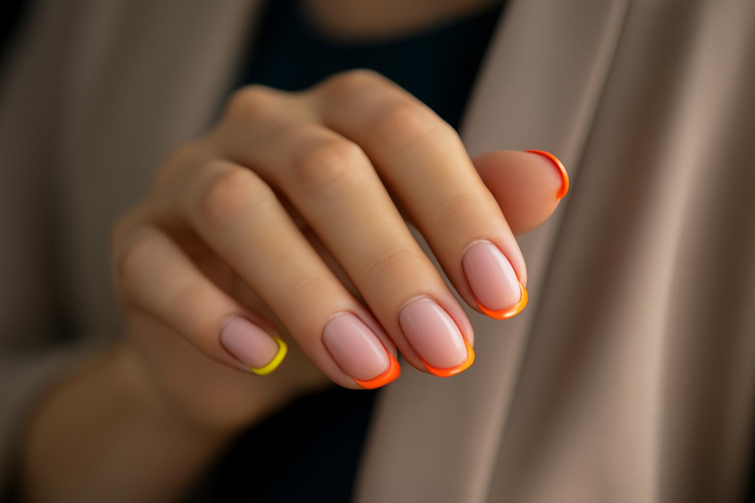 Neonowy french manicure 2026: trendy i inspiracje