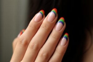 Nowoczesne i subtelne pomysły na paznokcie na Pride
