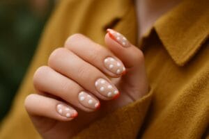 Retro-chic manicure w groszki – styl, wykonanie i inspiracje