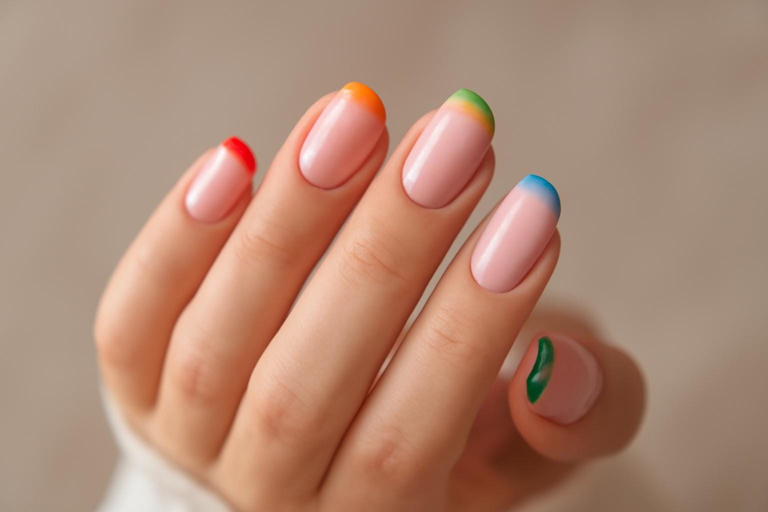 Tęczowy french manicure na Pride Month – inspiracje i wykonanie
