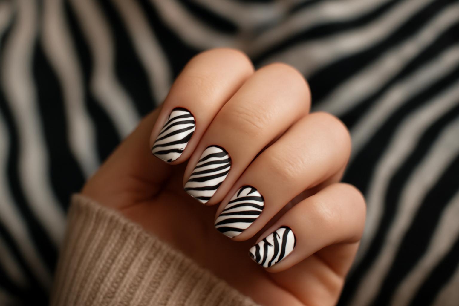 Zwierzęce printy na paznokciach: trendy manicure 2026